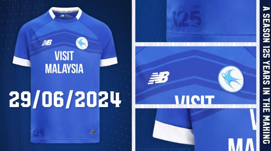 Cardiff City's kit for 2024/25